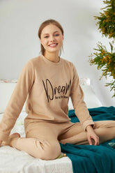 Γυναικεία Πιτζάμα Velvet DREAM Siyah Inci